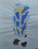 Série bleue et jaune II - Encres