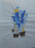 Série bleue et jaune I - Encres