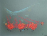 Vignes rouges II - Pastels